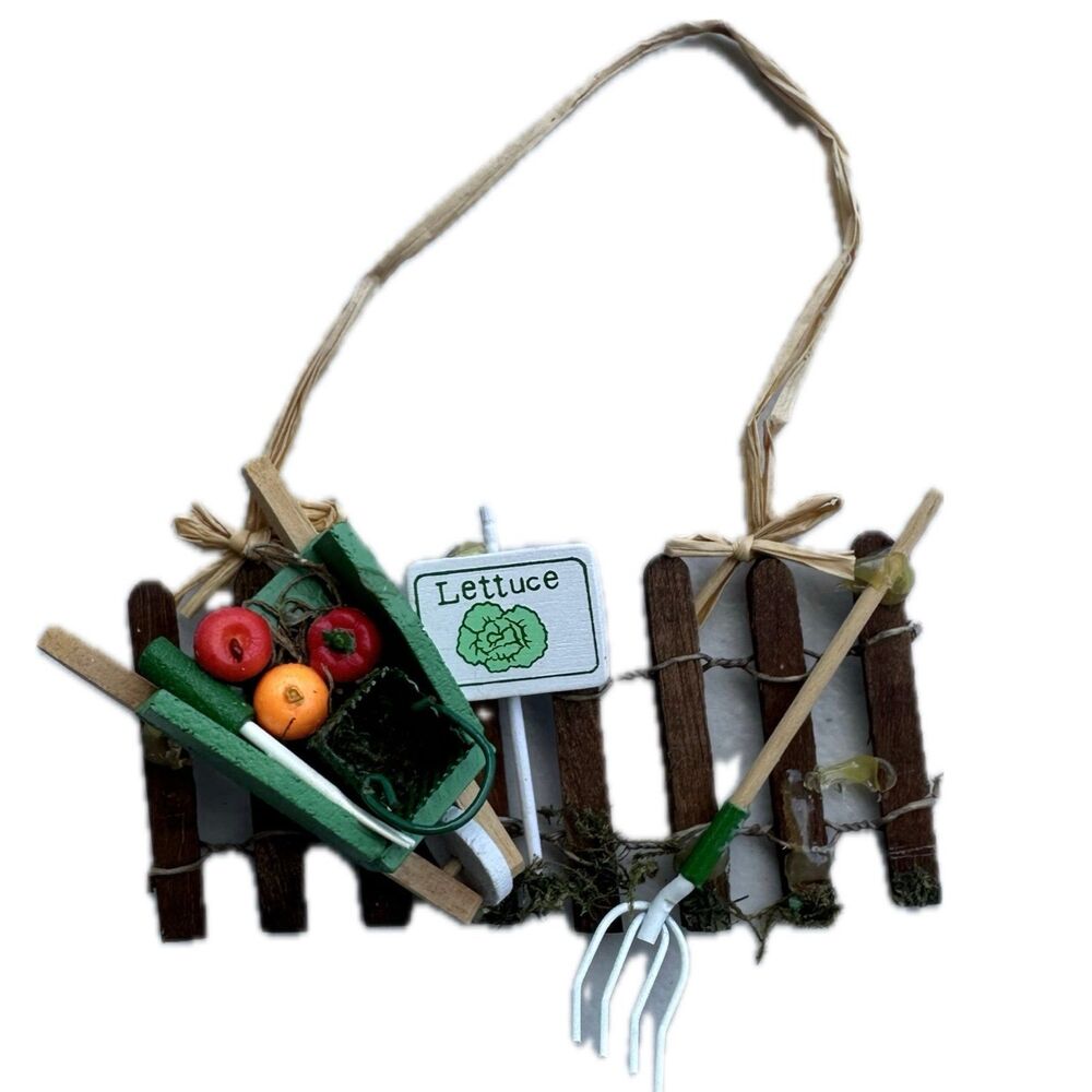 Handcrafted Handmade Gardening Lover Gardener Wooden Novelty Christmas Ornament